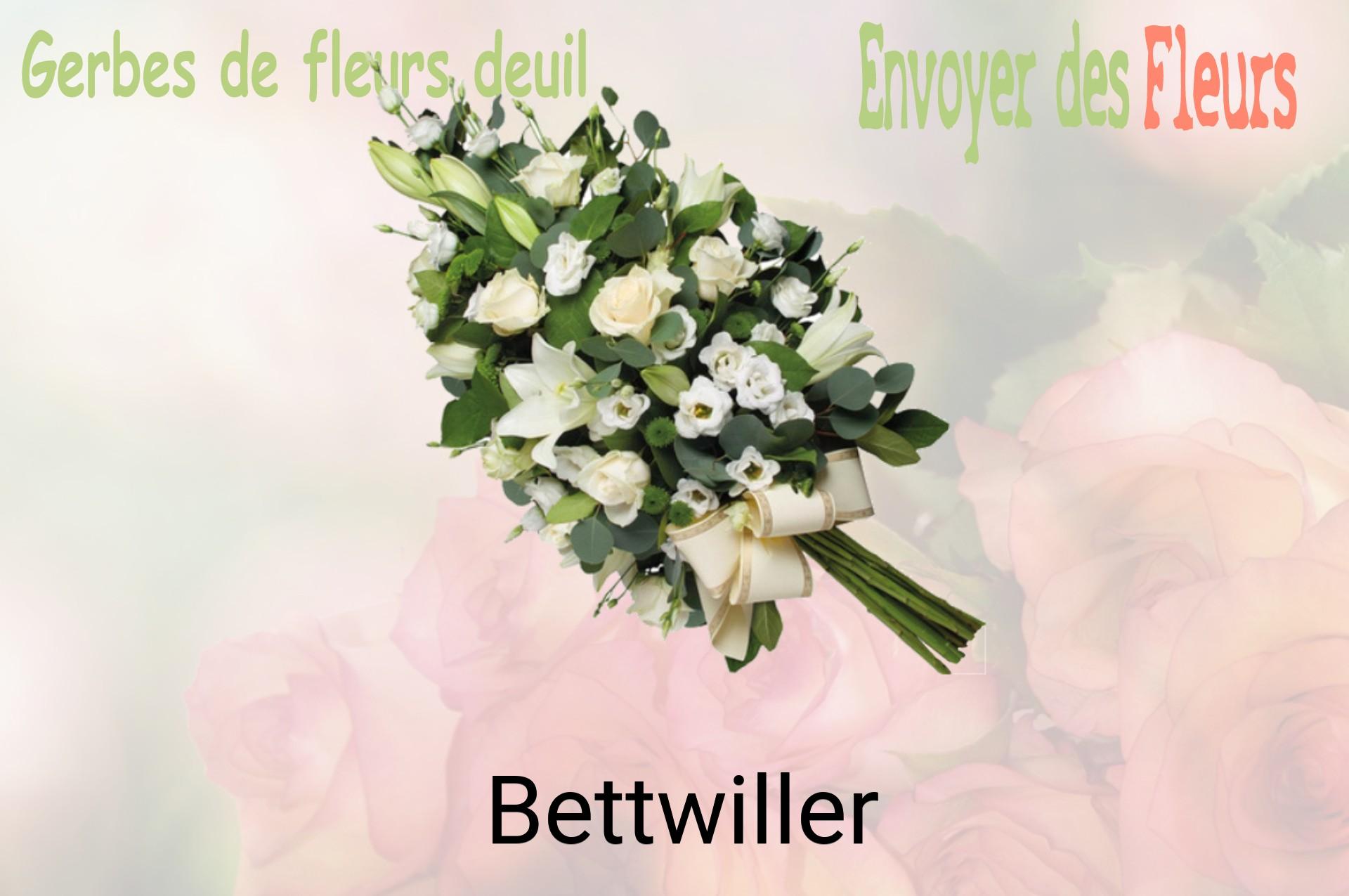 Gerbe de fleurs de deuil livrée à Bettwiller